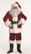The Costume Center 7-piece Burgundy Velvet Santa Suit Christmas Costume - Adult Size XXXL
